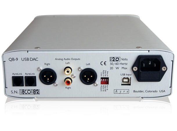 Ayre QB-9 DSD, 24 bit USB DAC, asynkron 24-bit, USB digital-analog konverter 